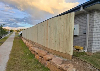 timber paling fencing Logan Central