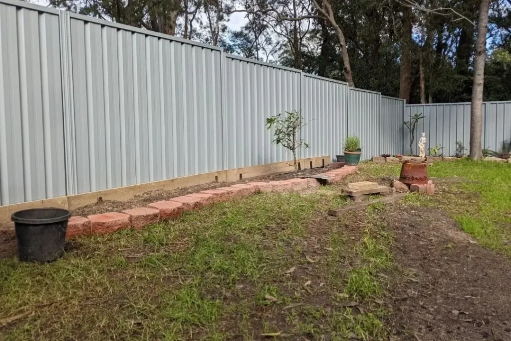 Colorbond backyard fence